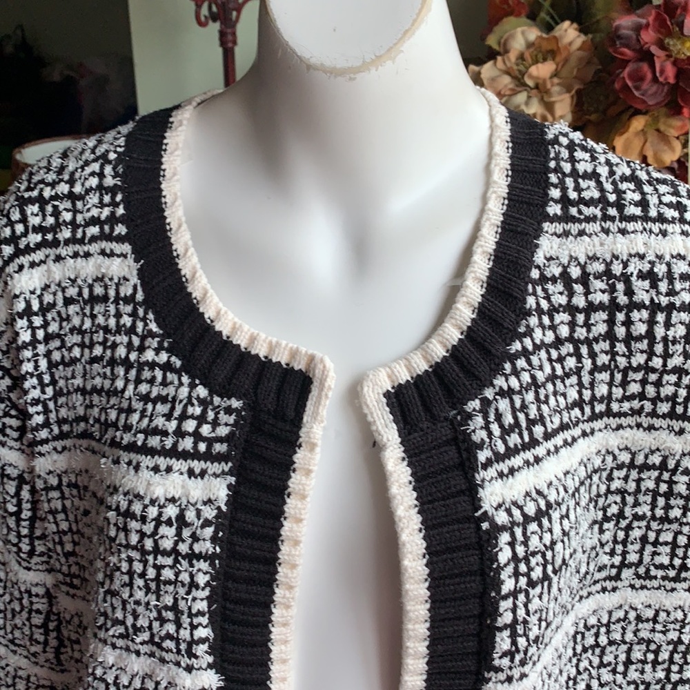 Loft Plus Striped Knit 🧶 Cardigan - Picture 8 of 12